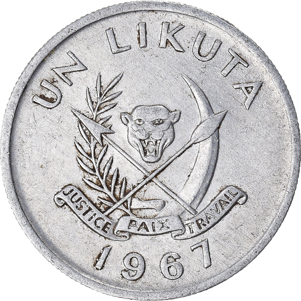 Munten, CONGO, DEMOCRATISCHE REPUBLIEK, Likuta, 1967