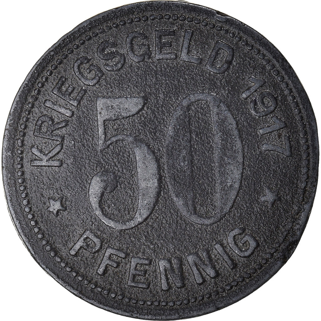 Coin, Germany, 50 Pfennig, 1917