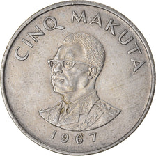 Moeda, CONGO, REPÚBLICA DEMOCRÁTICA, 5 Makuta, 1967