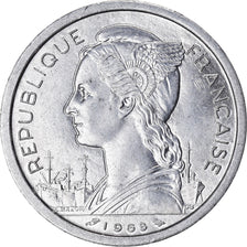 Coin, Réunion, 2 Francs, 1968