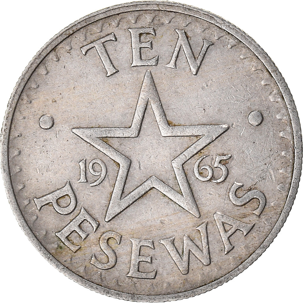 Munten, Ghana, 10 Pesewas, 1965
