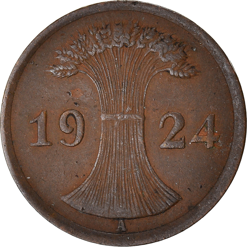 Munten, Duitsland, Weimarrepubliek, 2 Rentenpfennig, 1924