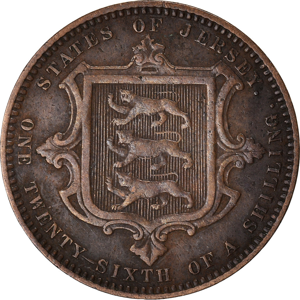Coin, Jersey, 1/26 Shilling, 1870