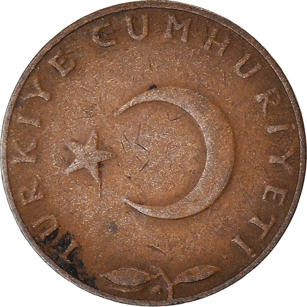 Moneda, Turquía, 5 Kurus, 1958