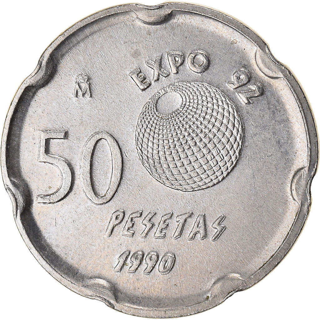 Monnaie, Espagne, 50 Pesetas, 1990