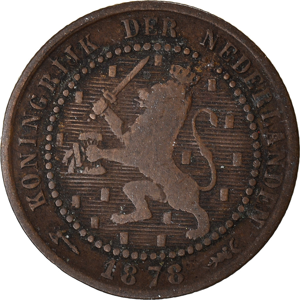 Moeda, Países Baixos, Cent, 1878
