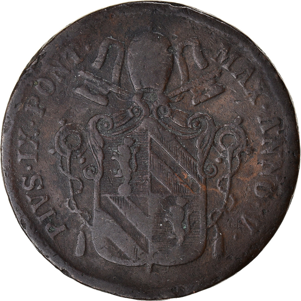 Münze, Italien Staaten, Baiocco, 1850