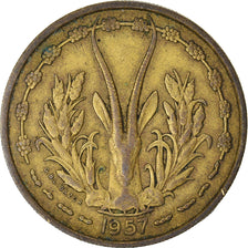 Moeda, África Ocidental Francesa, 25 Francs, 1957