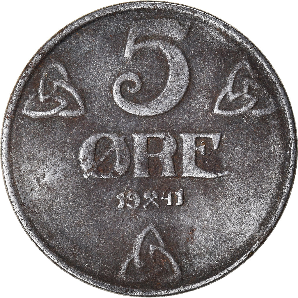 Moneta, Norwegia, 5 Öre, 1941