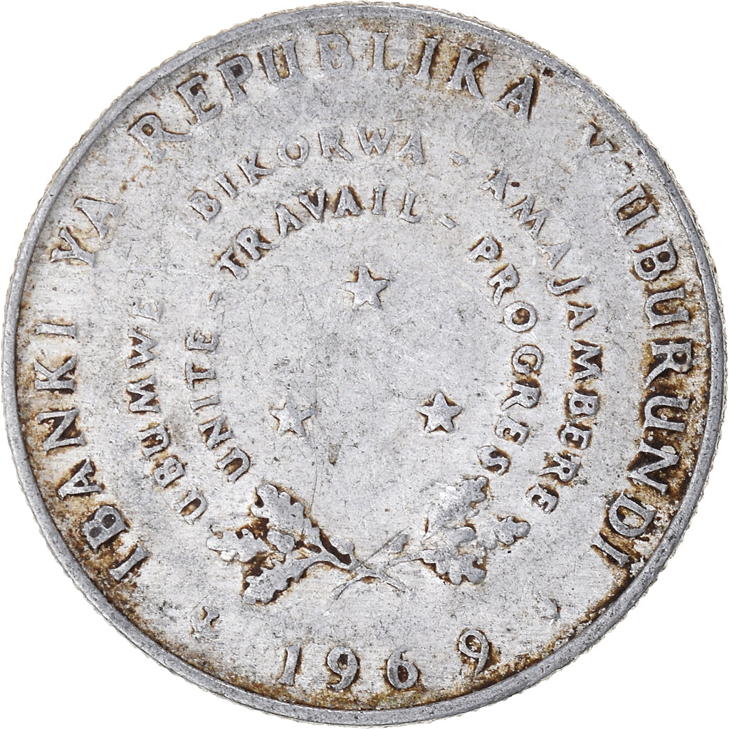 Moneta, Burundi, 5 Francs, 1969