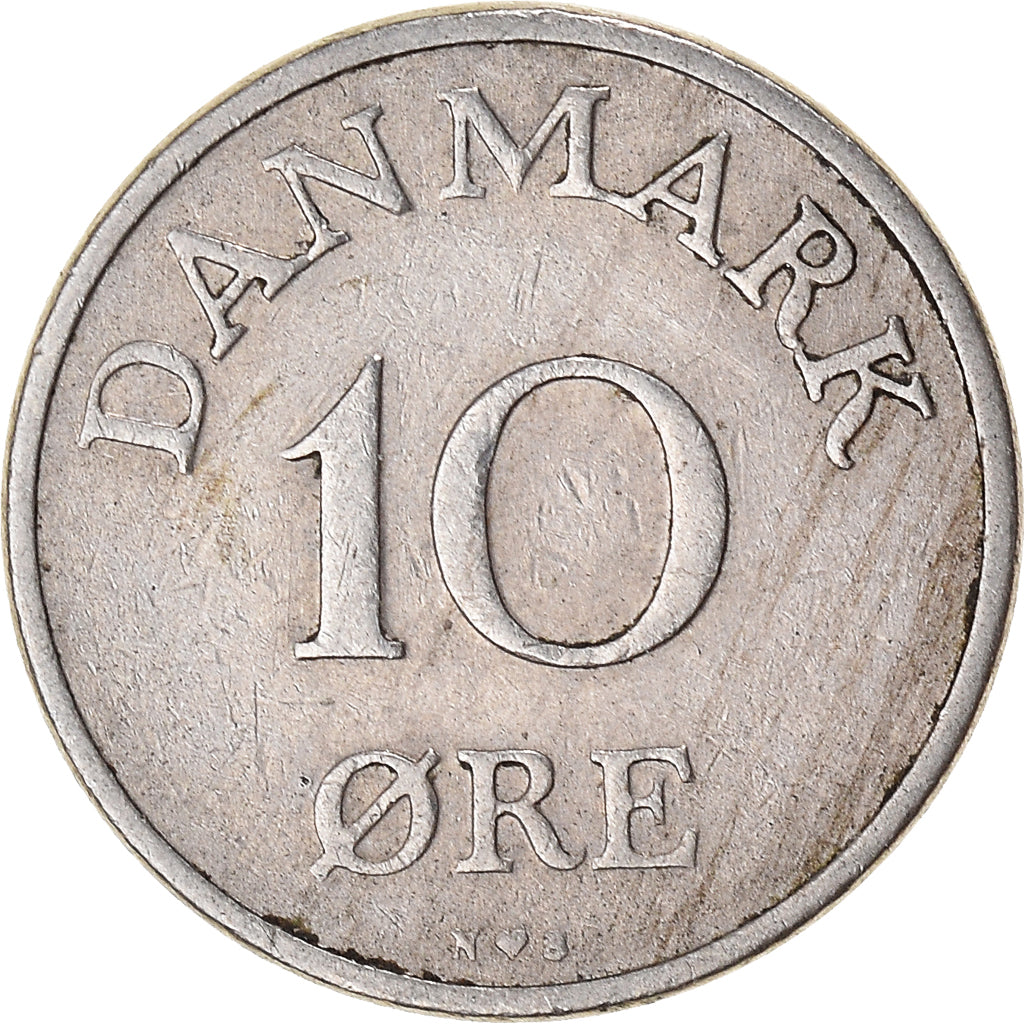 Munten, Denemarken, 10 Öre, 1950