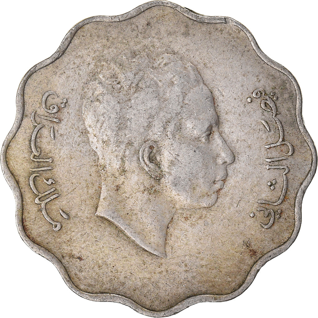 Münze, Irak, 10 Fils, 1953