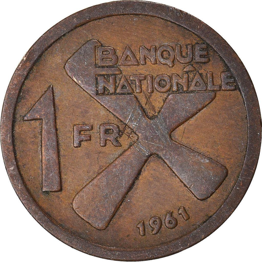 Moneta, Katanga, Franc, 1961