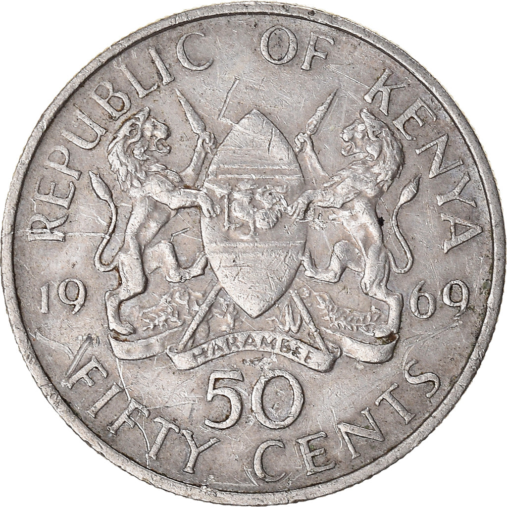 Munten, Kenia, 50 Cents, 1969