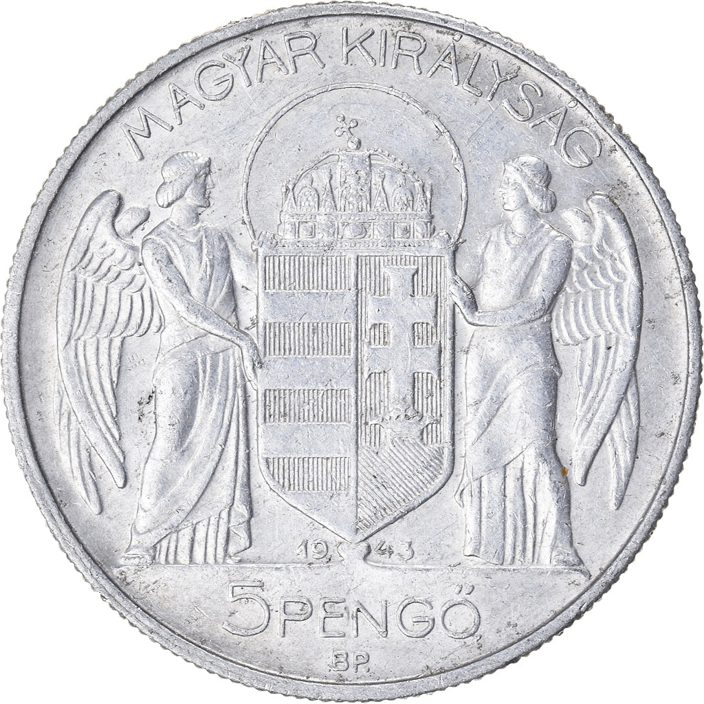 Coin, Hungary, 5 Pengö, 1943