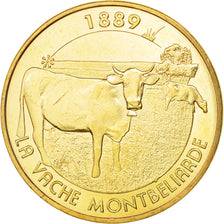 Francia, Token, Tourist Token, 25/ Vache Montbéliarde - 1889, 2015, Monnaie de