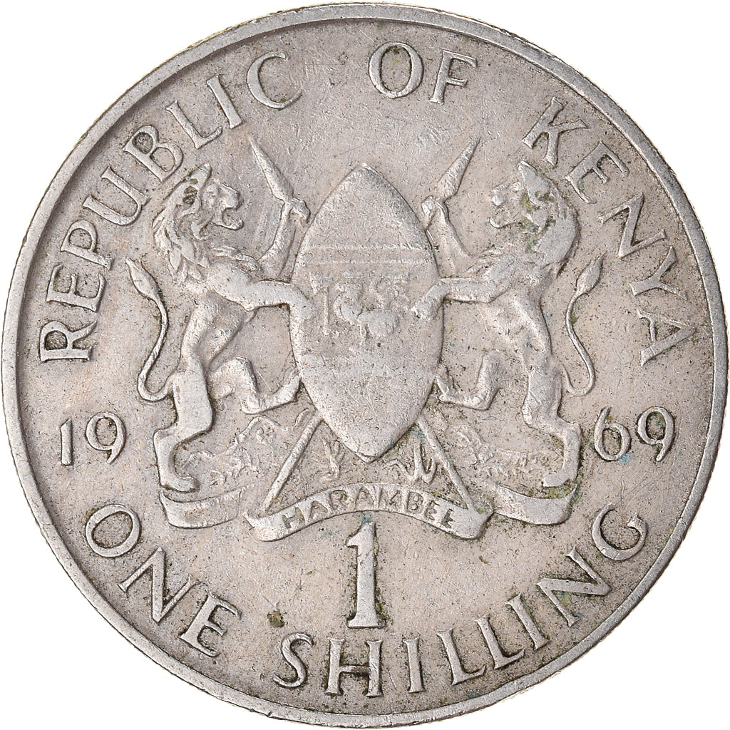 Coin, Kenya, Shilling, 1969