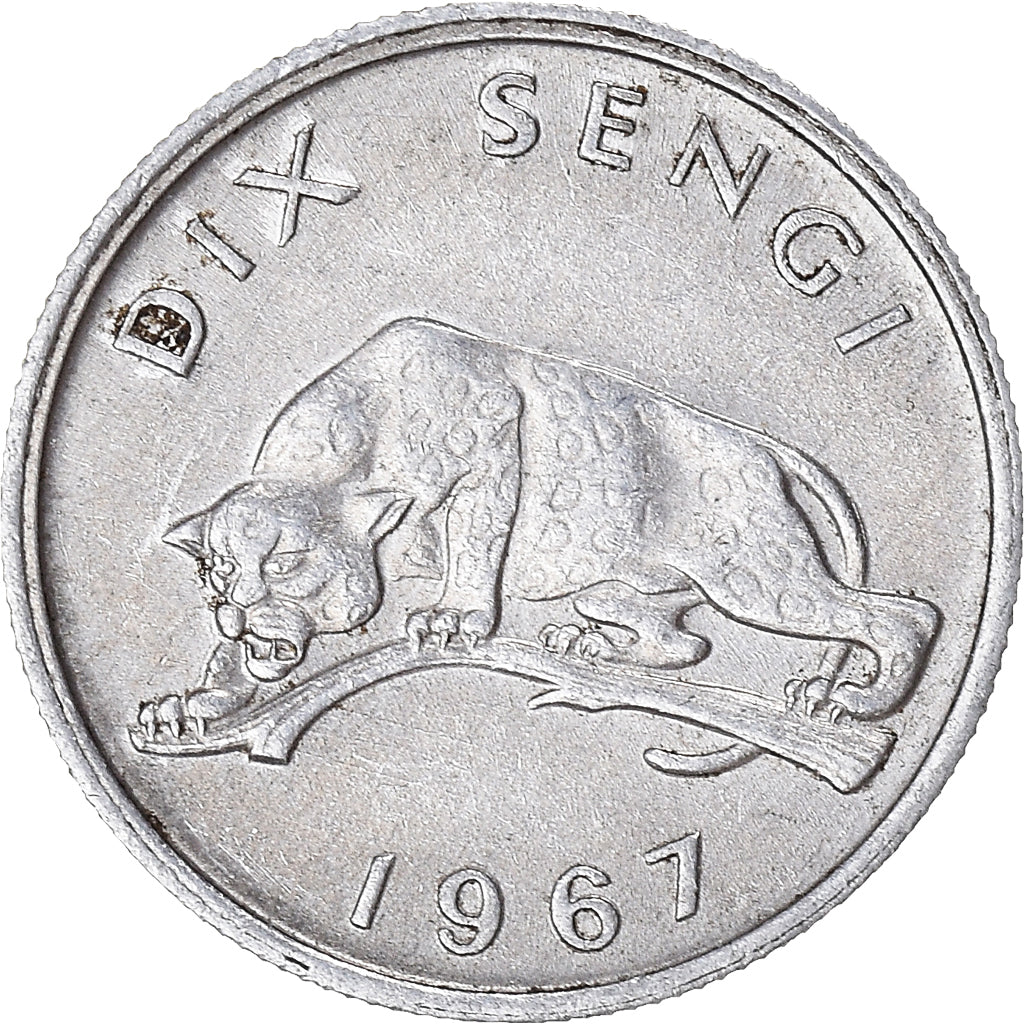 Monnaie, République démocratique du Congo, 10 Sengis, 1967