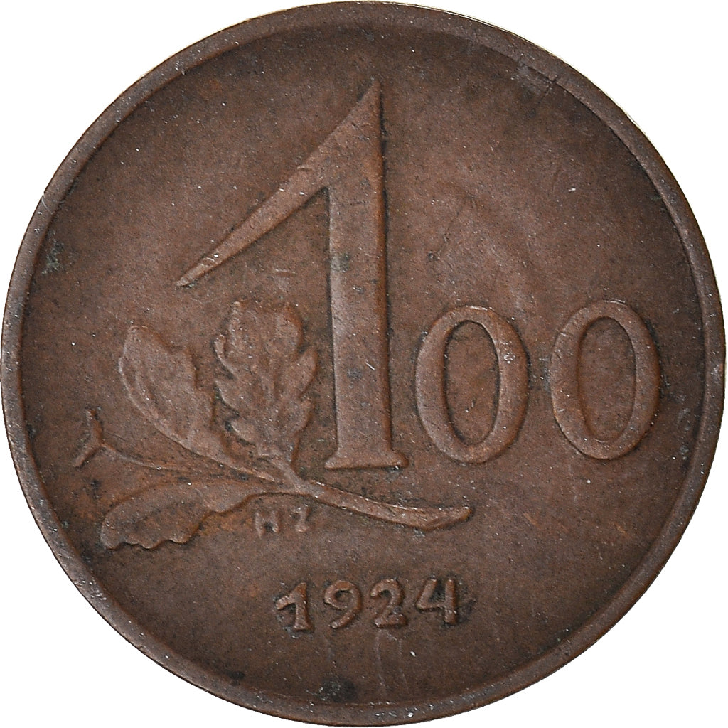 Moeda, Áustria, 100 Kronen, 1924