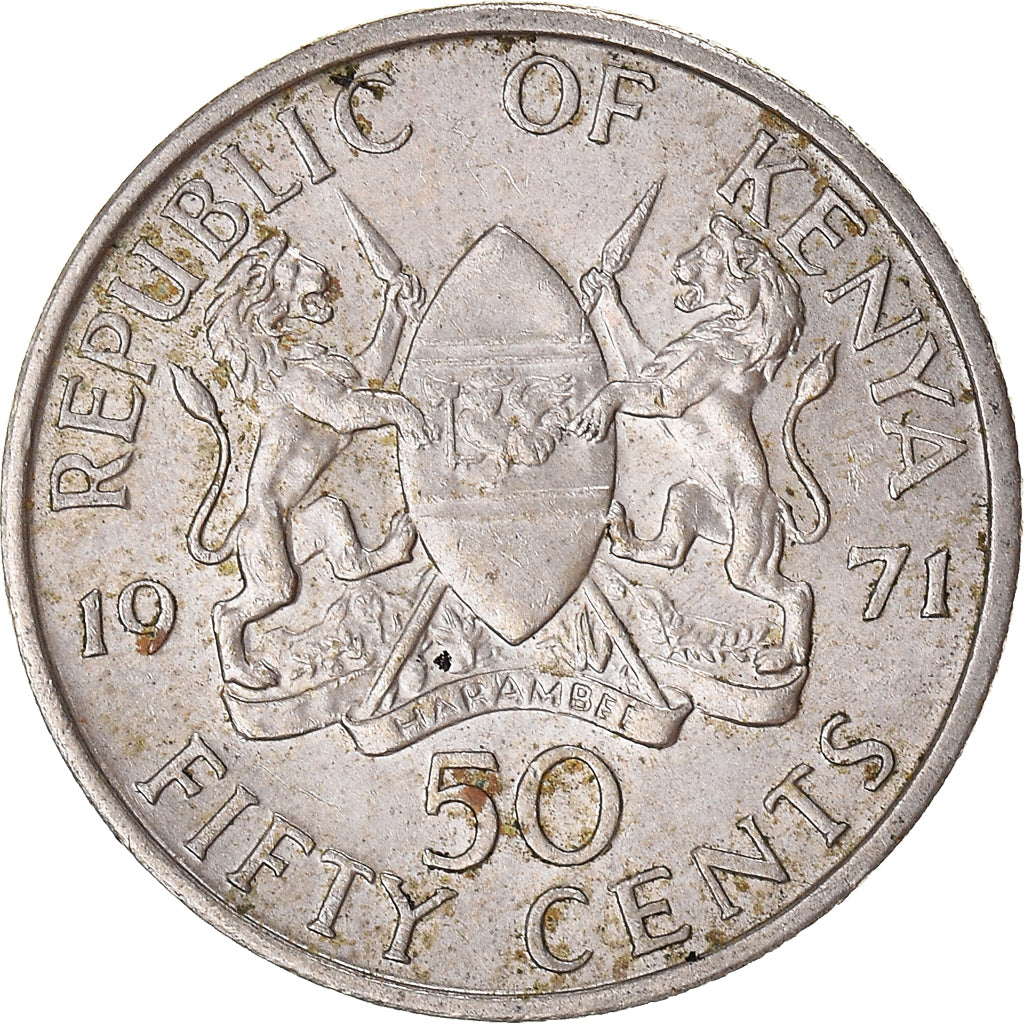 Munten, Kenia, 50 Cents, 1971