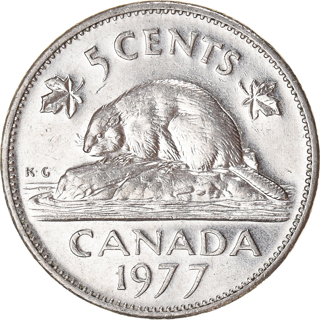 Moneta, Canada, 5 Cents, 1977