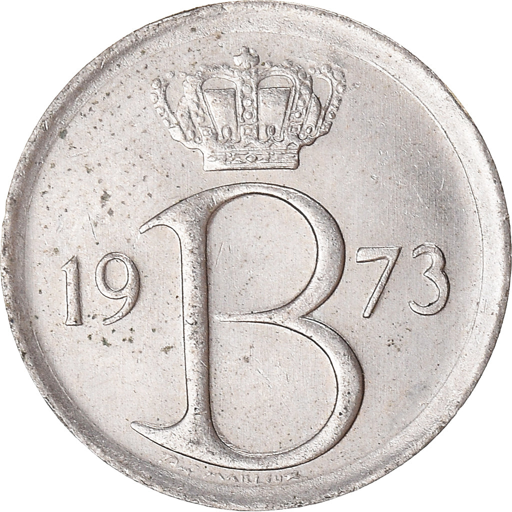Münze, Belgien, 25 Centimes, 1973