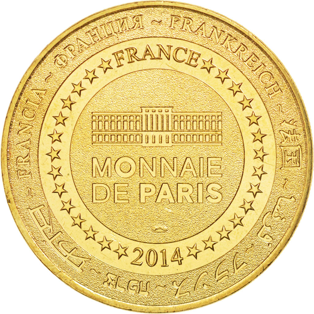 Francia, Token, Tourist Token, 28/ Cathédrale de Chartres, 2014, Monnaie de