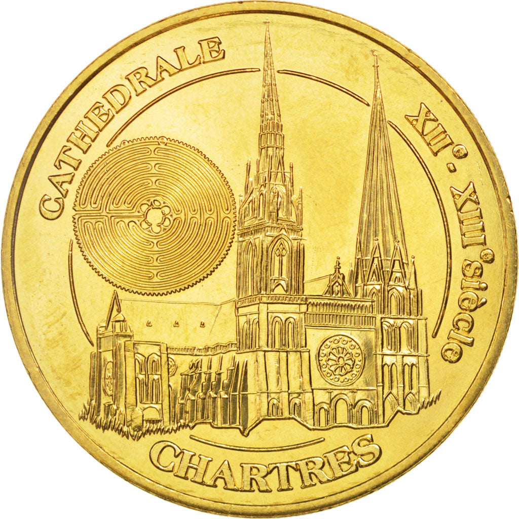 Frankreich, Tourist Token, 28/ Cathédrale de Chartres - Labyrinthe, 2014, MDP