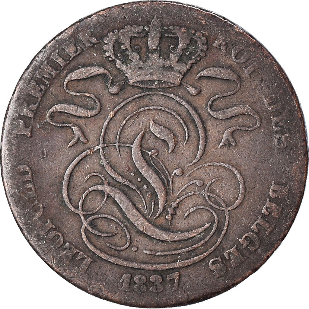 Münze, Belgien, 5 Centimes, 1837