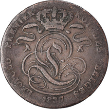 Münze, Belgien, 5 Centimes, 1837