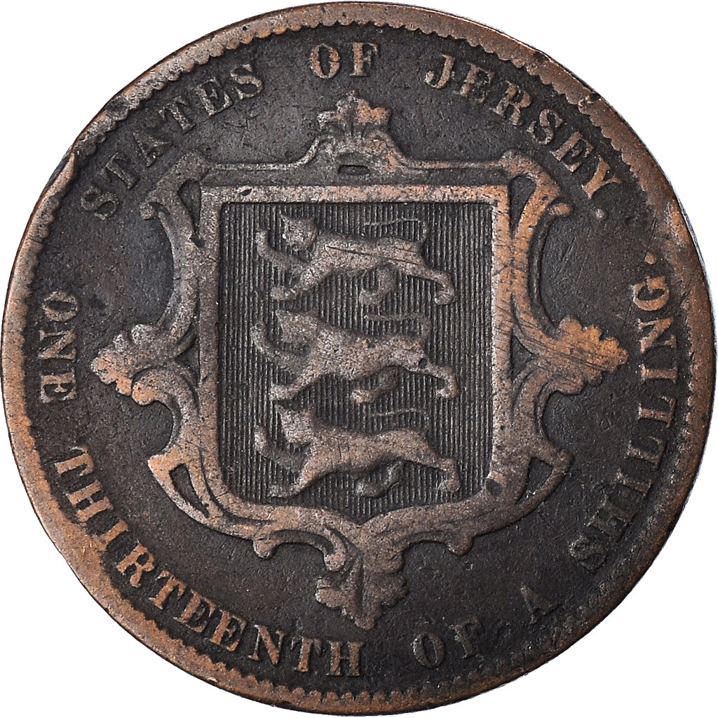 Moneta, Jersey, 1/13 Shilling, 1866
