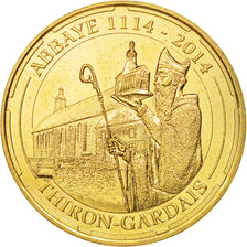France, Jeton, Tourist Token, 28/ Abbaye - Thiron-Gardais, 2014, Monnaie de