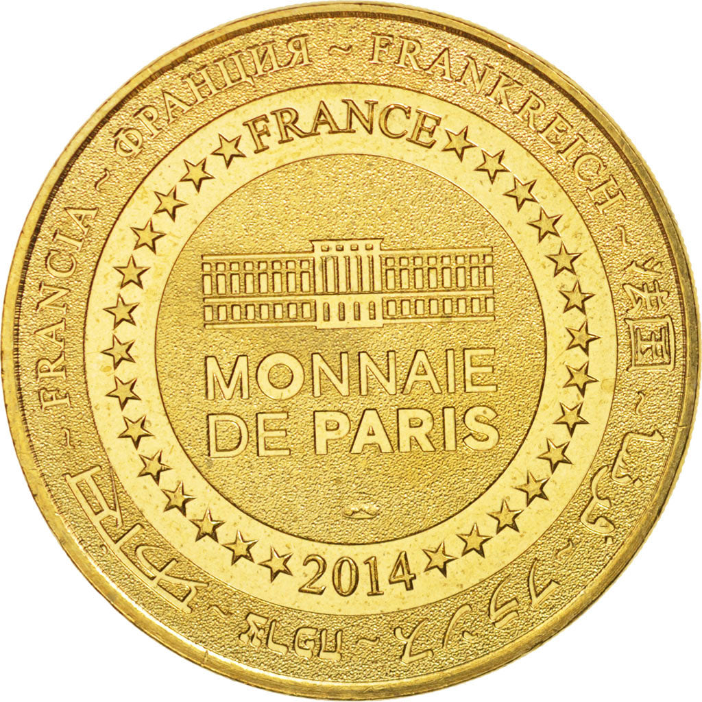 France, Jeton, Tourist Token, 28/ Abbaye - Thiron-Gardais, 2014, Monnaie de