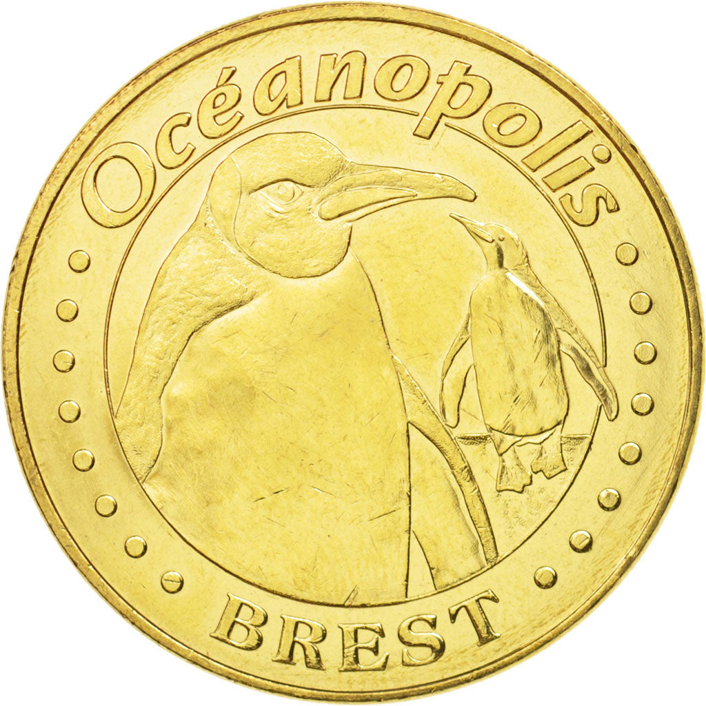 Frankrijk, Token, Tourist Token, 29/ Océanopolis - Brest - Manchots, 2014