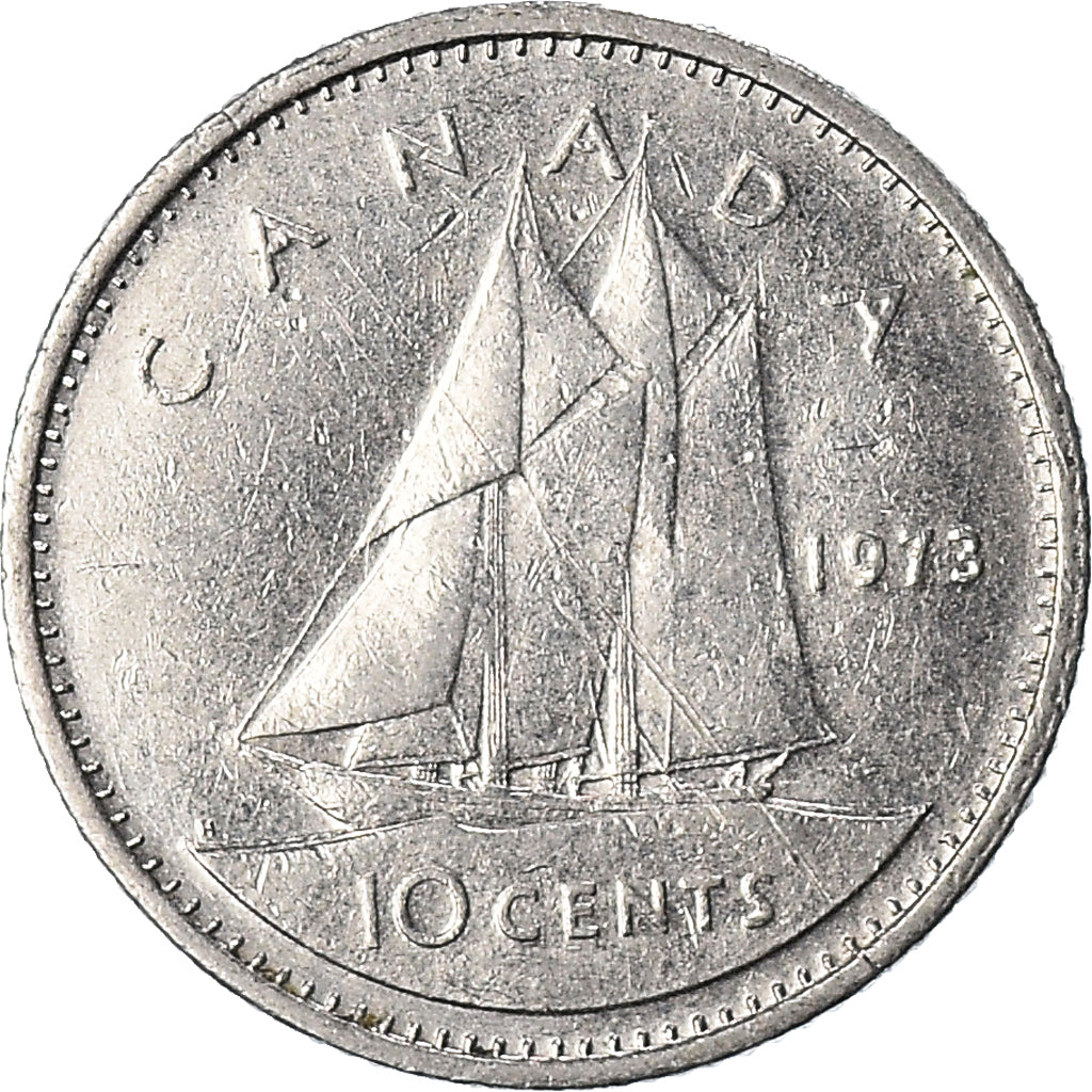 Moneda, Canadá, 10 Cents, 1973