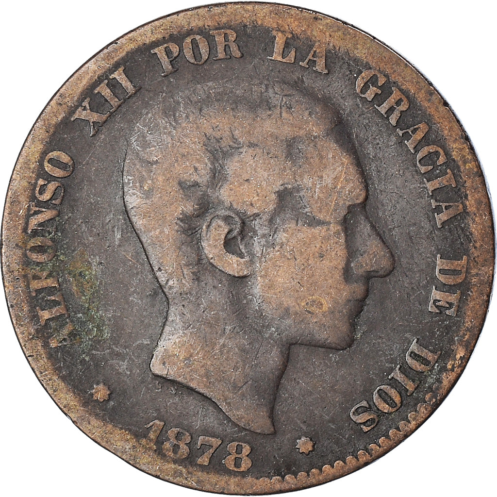 Moneda, España, 10 Centimos, 1878