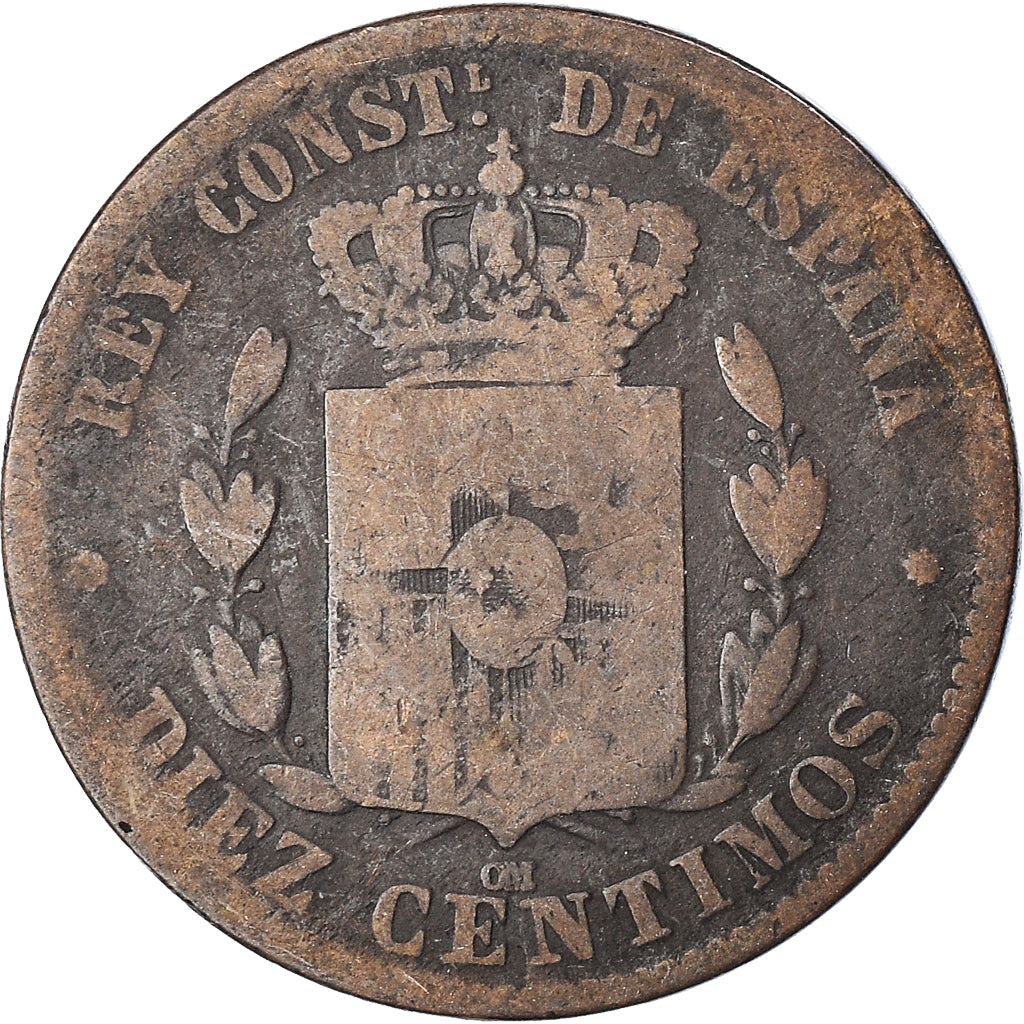 Moneda, España, 10 Centimos, 1878