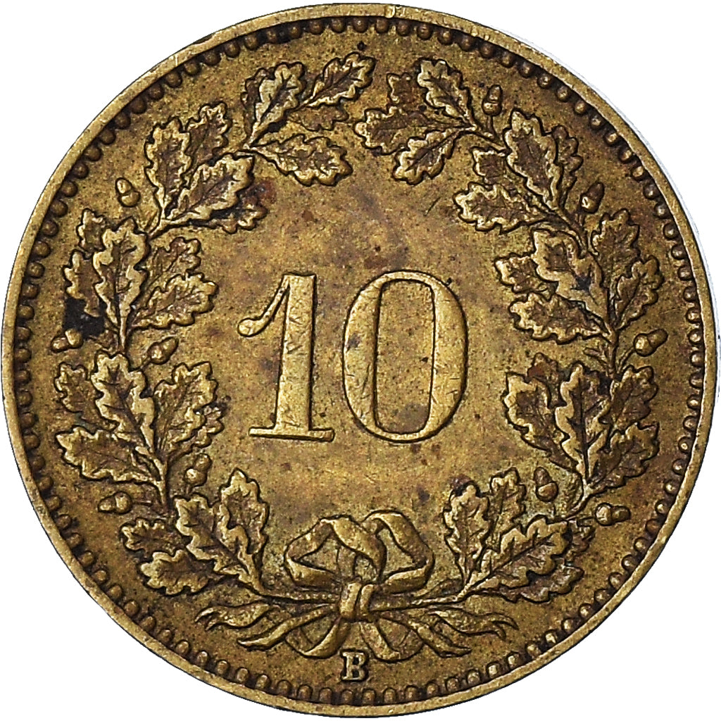 Monnaie, Suisse, 10 Rappen, 1918