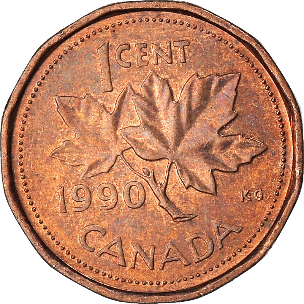 Monnaie, Canada, Cent, 1990