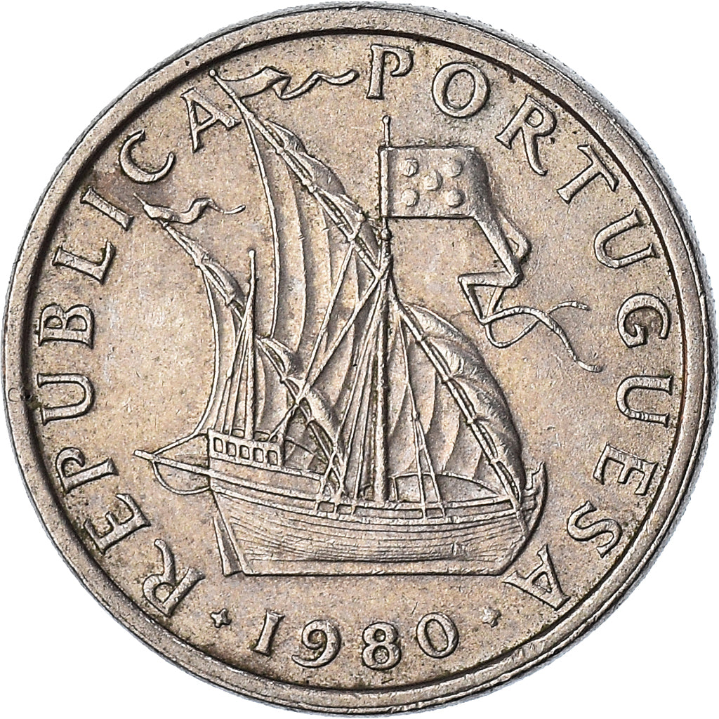 Monnaie, Portugal, 5 Escudos, 1980