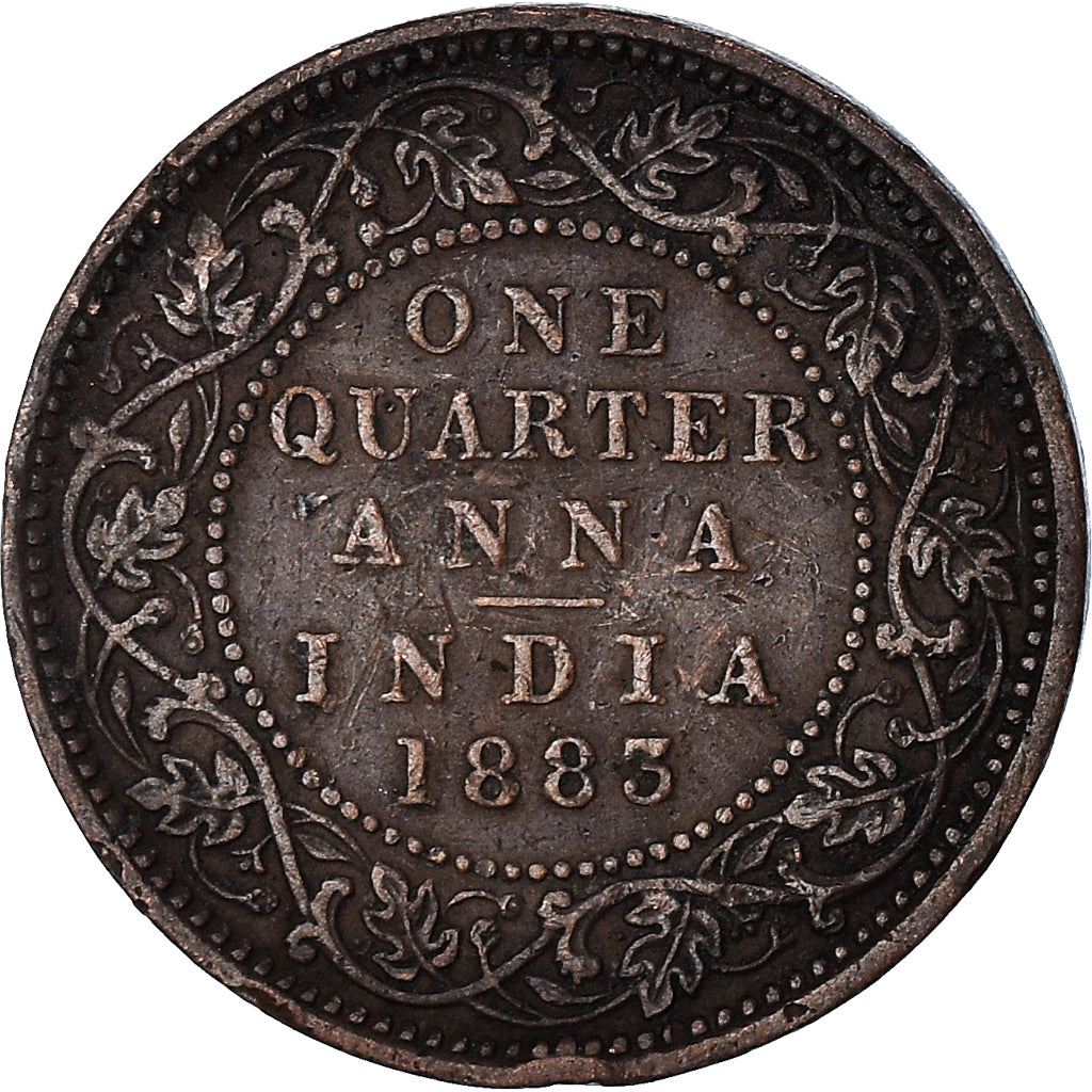 Münze, INDIA-BRITISH, 1/4 Anna, 1883