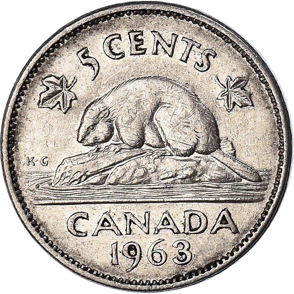 Moneta, Canada, 5 Cents, 1963