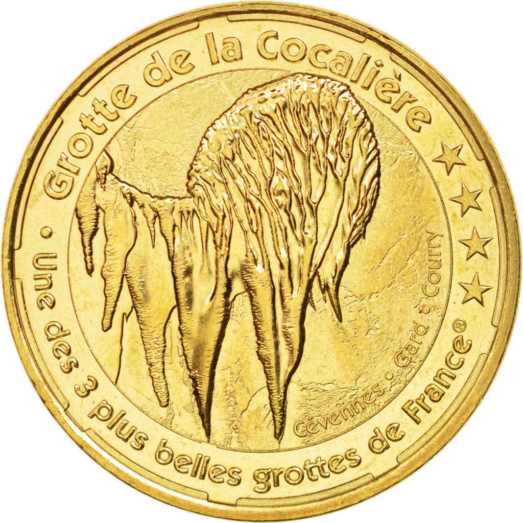 Frankreich, Token, Tourist Token, 30/ Grotte de la Cocalière, 2014, Monnaie de