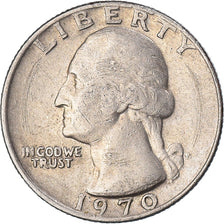 Moneda, Estados Unidos, Quarter, 1970