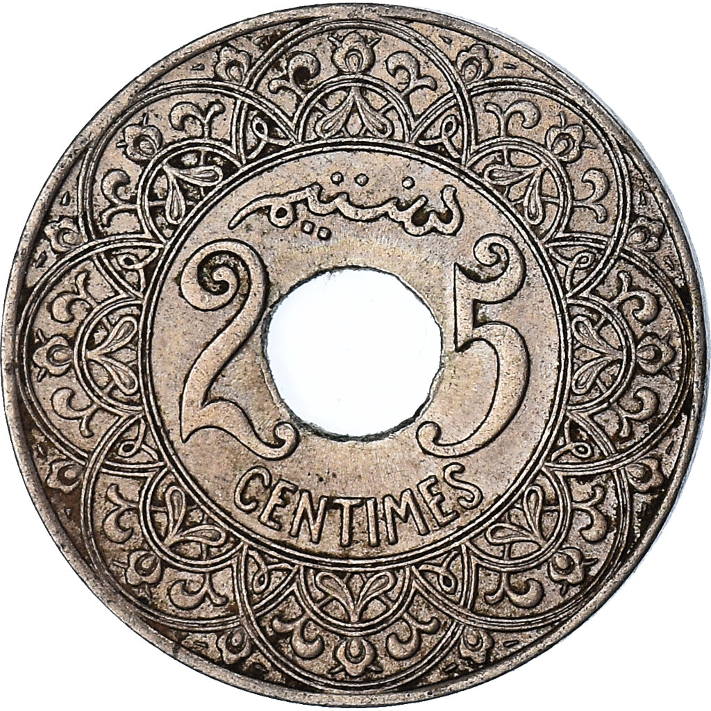 Moneta, Marocco, 25 Centimes, 1921