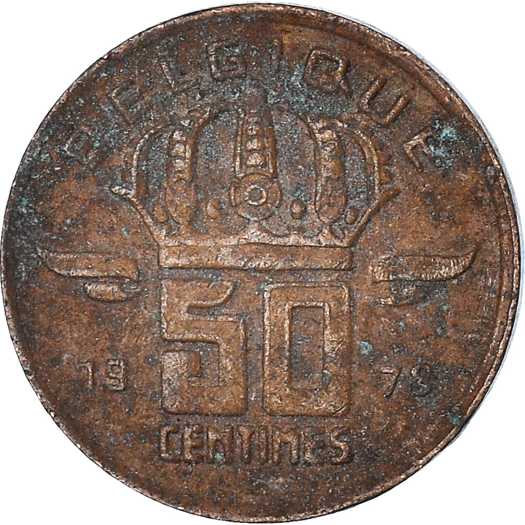 Munten, België, 50 Centimes, 1973