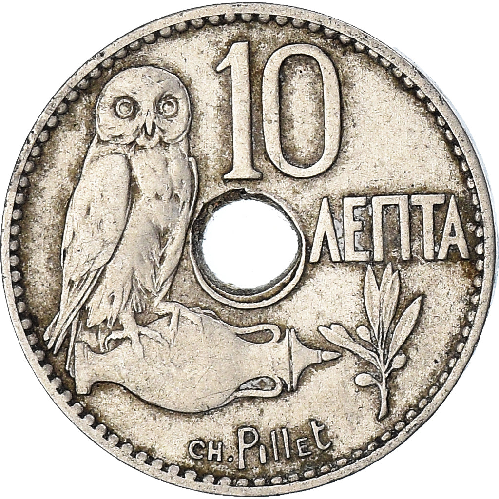 Münze, Griechenland, 10 Lepta, 1912