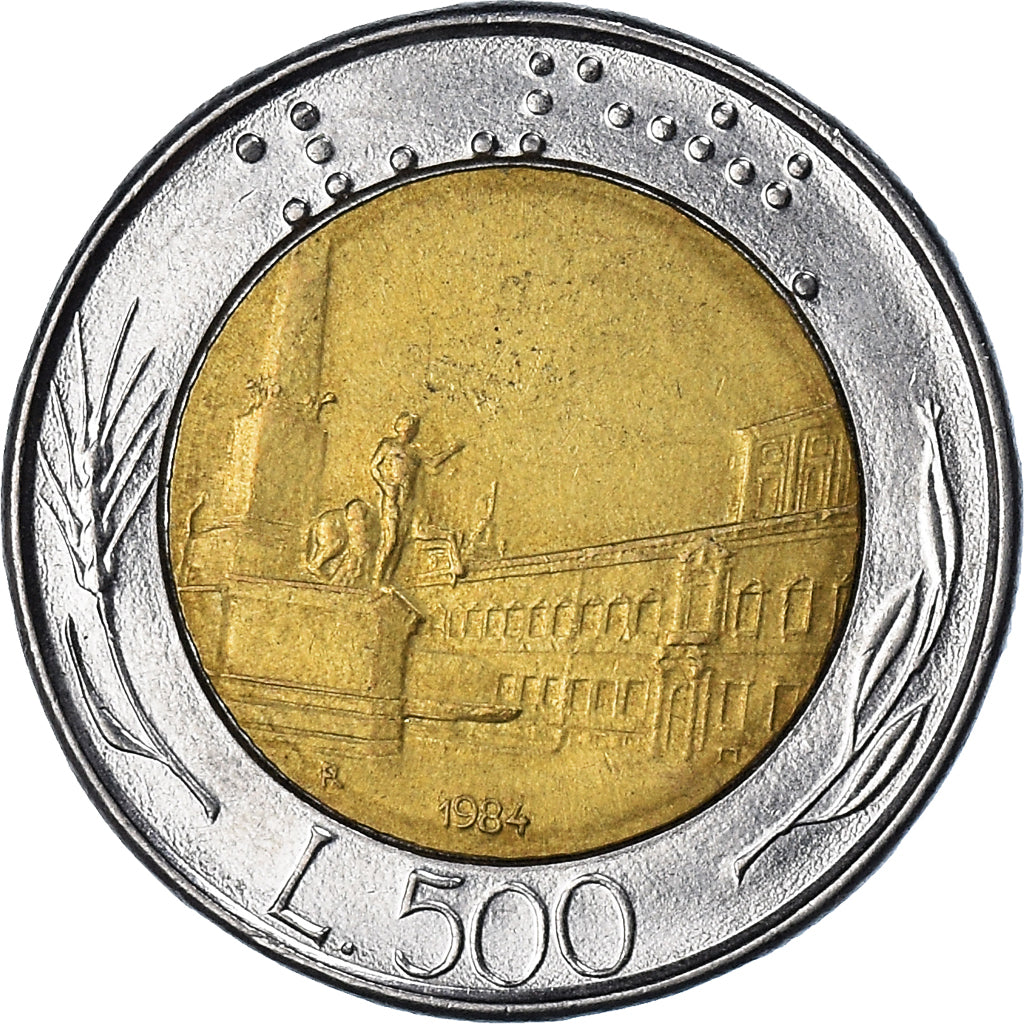 Coin, Italy, 500 Lire, 1984