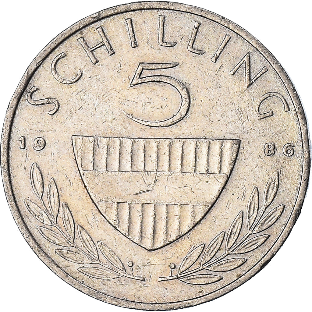 Münze, Österreich, 5 Schilling, 1986