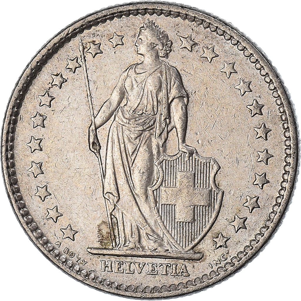 Monnaie, Suisse, 2 Francs, 1976